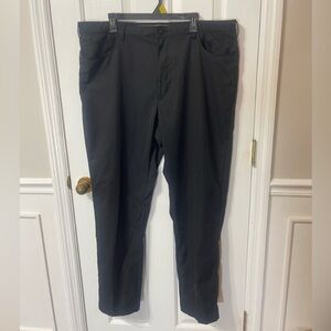 LEE Men's Performance 42X34 Stretch  Fit Pants Black Golf Work Pant